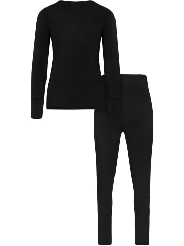 Normani Outdoor Sports Merino Unterwäsche Umstandsmode in Schwarz
