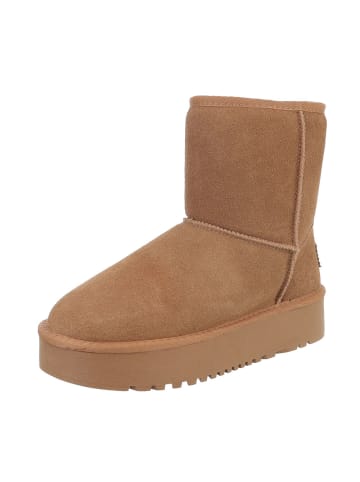 Ital-Design Stiefelette in Camel