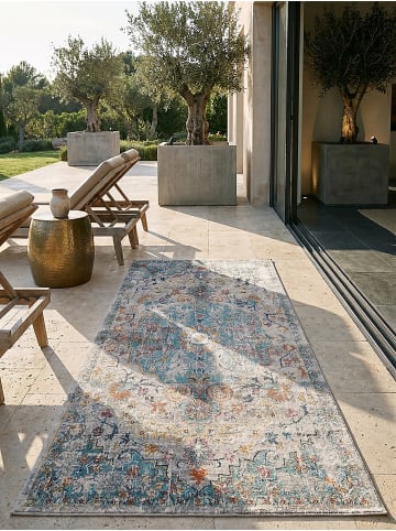 KADIMA DESIGN Outdoor-Teppich Orientalisch pflegeleicht Balkon Terrasse Outdoor in Mehrfarbig