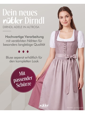 Nübler Dirndl lang Adele in Altrosa