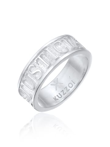 KUZZOI Ring 925 Sterling Silber Statement in Silber
