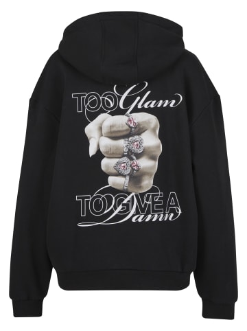 Mister Tee Mister Tee Give A Damn Ladies Fluffy Hoody in black