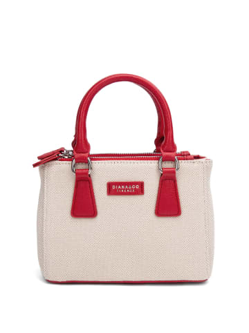 DIANA Handtasche in RED AND WHITE