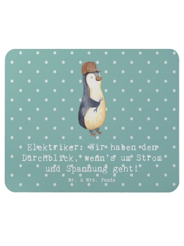 Mr. & Mrs. Panda Mouse Pad Elektriker Durchblick mit Spruch in Meeresbrise