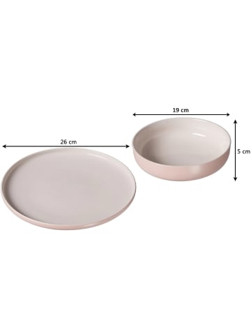 Ritzenhoff & Breker 8er Set Tafelservice Jasper in rosa