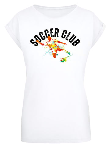 F4NT4STIC T-Shirt Soccer Club Sport Fan Artwork in weiß