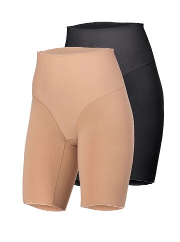 Nina von C. 2er Pack Long Pants in schwarz-caramel