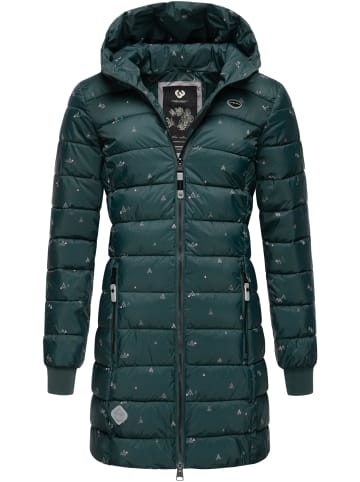 ragwear Steppjacke Tiasa Long in Dark Green