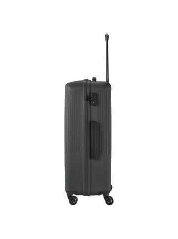 travelite Bali - 4-Rollen-Trolley L 77 cm (weiß/cognac) in anthrazit