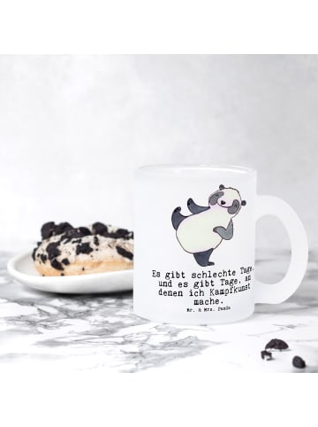 Mr. & Mrs. Panda Becher Panda Kampfkunst mit Spruch in Transparent