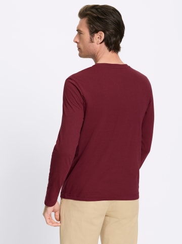 WITT WEIDEN Langarm-Shirt in rauchblau + bordeaux
