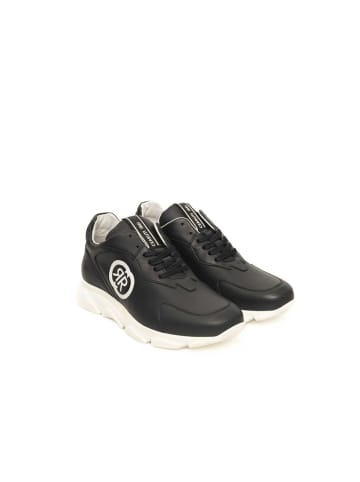 Cerruti 1881 Blau Rindsleder Leder Sneaker