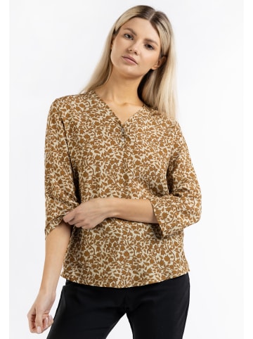 Usha Shirtbluse in Carmel Mehrfahrbig