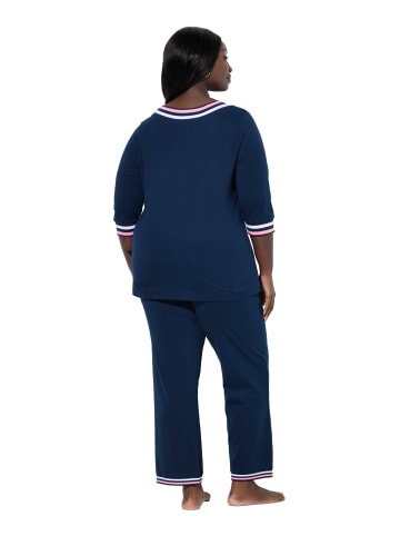 Ulla Popken Pyjama in nachtblau