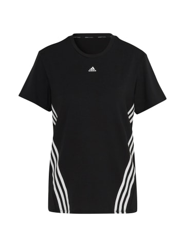 adidas Performance Trainingsshirt Trainicons 3-Streifen in schwarz / weiß