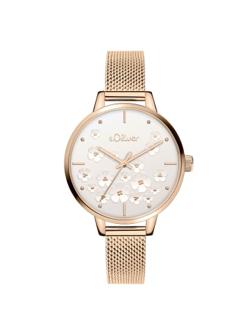 s.Oliver Armbanduhr Charming Time in roségold