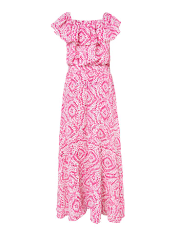 IZIA Damen Maxikleid Mit Print in Pink