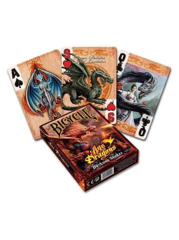 Cartamundi Deutschland Bicycle Kartendeck - Anne Stokes Age of Dragons in braun