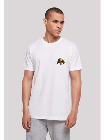 F4NT4STIC T-Shirt Rainbow Turtle TEE UNISEX in weiß