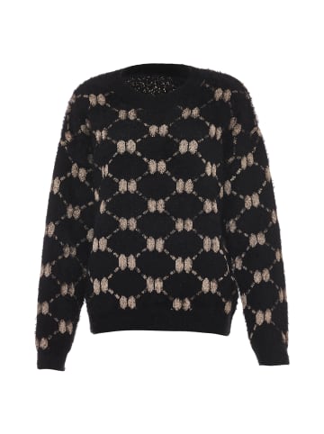 ebeeza Damen Strickpullover in Schwarz