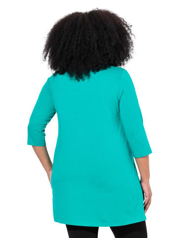 Ulla Popken Longshirt in dunkles mint