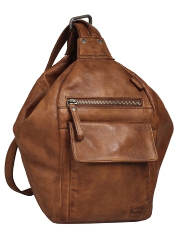 SPIKES & SPARROW Rucksack echt Leder in cognac