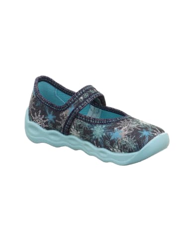 superfit Hausschuh BUBBLE in Blau/Mehrfarbig