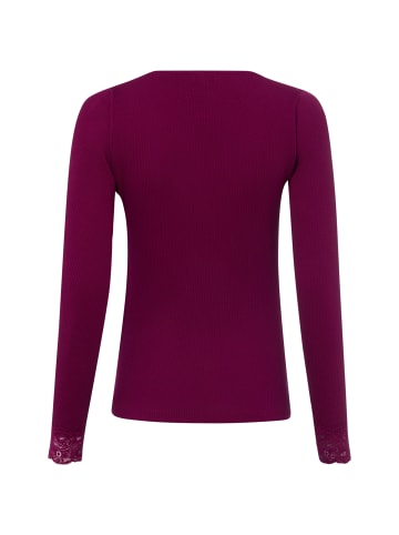 Marie Lund Langarmshirt in aubergine