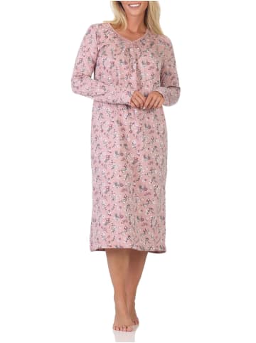 NORMANN Normann Damen Nachthemd fraulich in floralem Design - 88161 in altrose