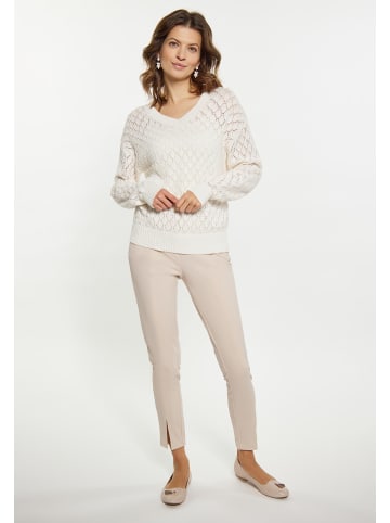 Usha Damen Pullover in WOLLWEISS