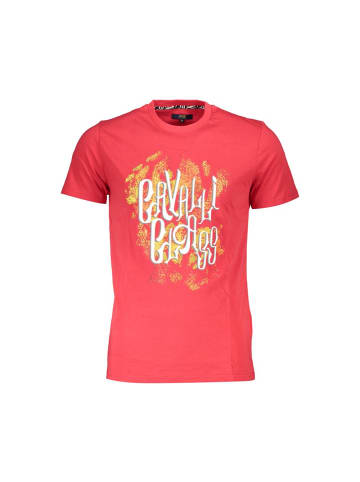 cavalli CLASS Rotes Baumwoll-T-Shirt