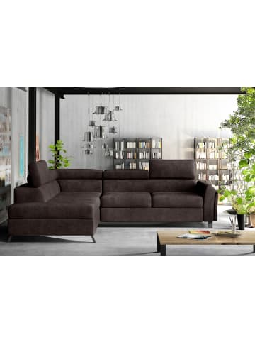 MF Design Katara Recamiere Links in Dunkelbraun -  (L) 265 x (B) 265 x (H) 92 cm