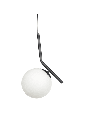 Beliani Pendelleuchten WAPITI in Weiß/Schwarz - (W) 15 x (H) 115 x (L) 15 cm