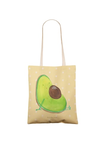 Mr. & Mrs. Panda Stofftragetasche Avocado Schwangerschaft ohne S... in Gelb Pastell