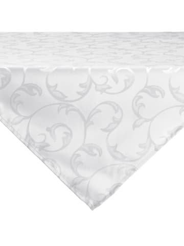 Erwin Müller Jacquard Mitteldecke Greven in weiß