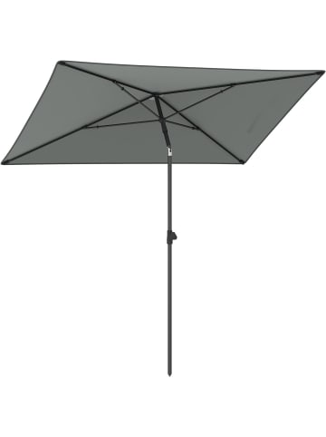 COSTWAY Sonnenschirm rechteckig 210x140 cm in Grau