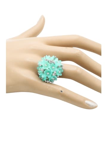collezione alessandro Ring " Funkelblüte " in grün