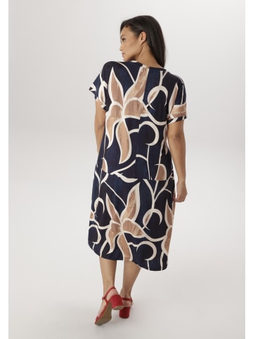 Aniston PLUS Jerseykleid in marine-beige-offwhite
