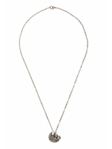 Gemshine Kette mit Anhänger Faultier Mama mit Baby in silver coloured