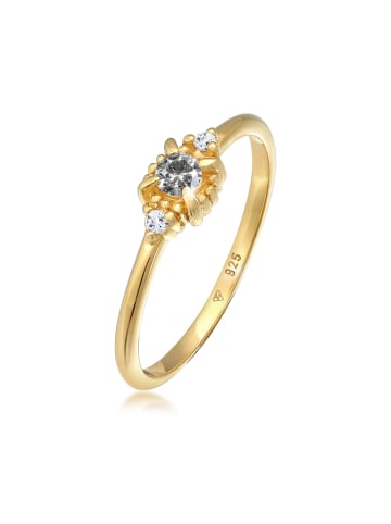 Elli DIAMONDS  Ring 925 Sterling Silber Diamant in Gold