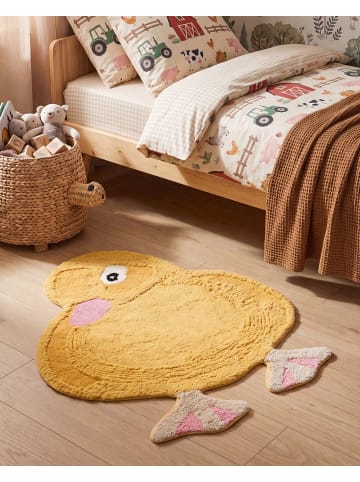 Beliani Kinderteppich DUCKIE in Gelb - (W) 95 x (L) 120 cm