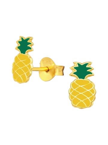 schmuck23 Gold-Ohrringe 925 Ananas 0,7 cm x 0,8 cm