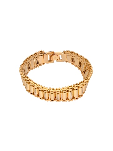 faina Women Link Bracelet With Rhinestones in Rose Gold