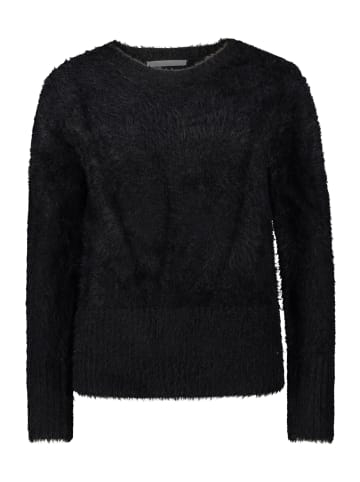 BETTY & CO Strickpullover mit V-Ausschnitt in Schwarz