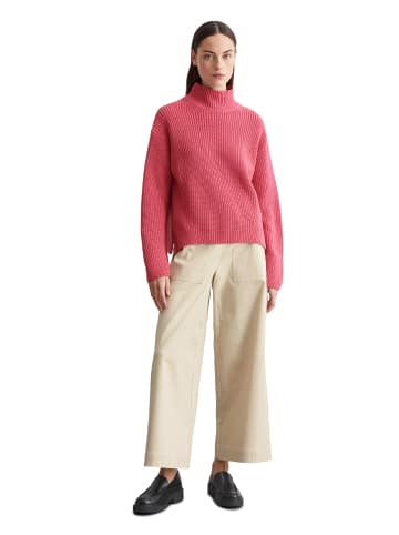 Marc O'Polo DfC Turtleneck-Strickpullover loose in blushed berry