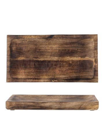 Bloomingville Tablett CAMINA Mango Holz Braun 38x20 cm