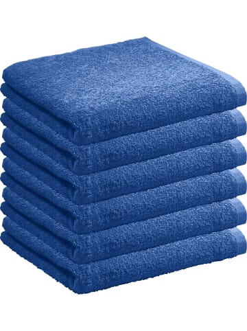 REDBEST Frottier, Leichtfrottier Handtuch 6er-Pack Oceanside in royalblau