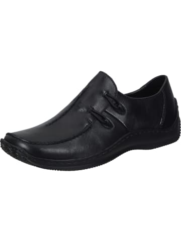 rieker Klassische Slipper in schwarz/schwarz