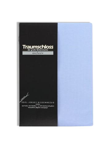 Exclusiv Edel-Jersey Kissenbezug in mittelblau
