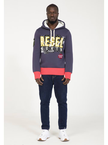 PLUS EIGHTEEN Herren Kapuzenpullover in Petrol